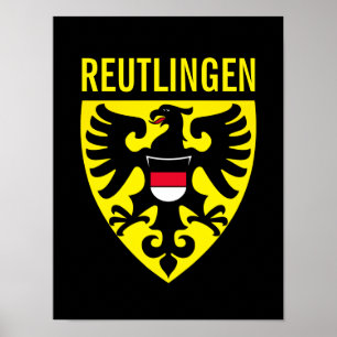 Affiche Armoiries de Reutlingen - Allemagne