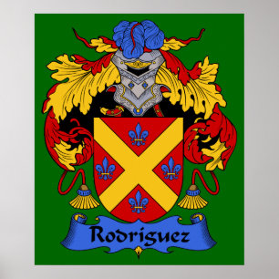 Affiche Armoiries de Rodriguez Heraldique Imprimer