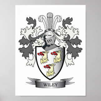 Affiche Armoiries de Wiley Family Crest