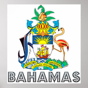 Affiche Armoiries des Bahamas