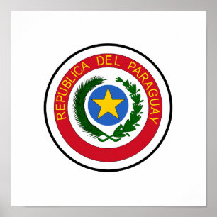 Affiche Armoiries du Paraguay