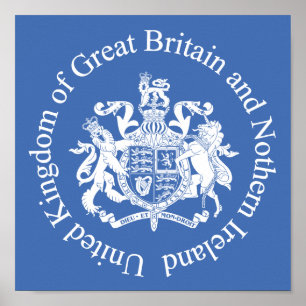 Affiche Armoiries du Royaume-Uni