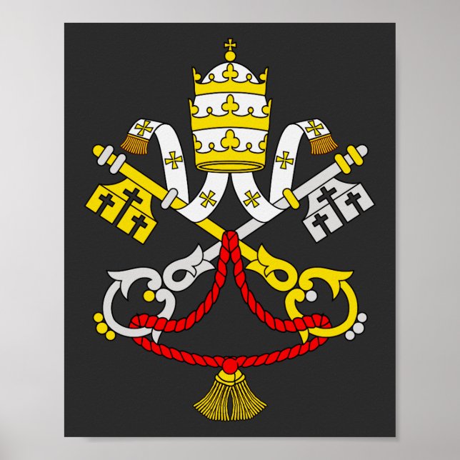 Affiche Armoiries du Vatican (Devant)