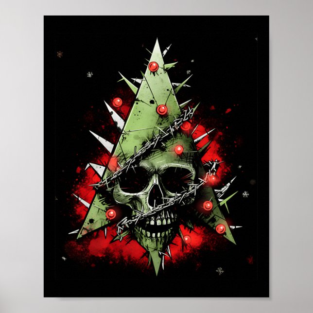 Affiche Armoniser les contrastes : sapin de Noël rencontre (Devant)