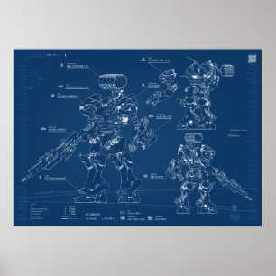 Affiche Armored core Blueprint
