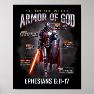 Affiche Armure Complète De Dieu Enfants Garçons Jeunes Hom
