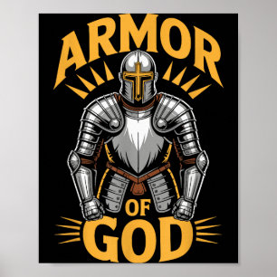 Affiche Armure de Dieu Ephésiens 6 Guerrier Chrétien Foi S