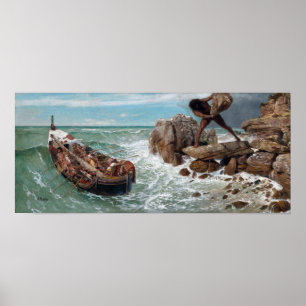 Affiche Arnold Böcklin Ulysse et Polyphemus