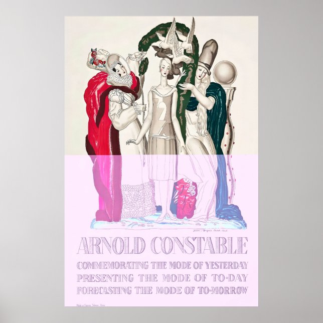Affiche Arnold Constable Fashion Art Nouveau Jean-Dupas (Devant)