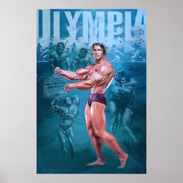 Affiche Arnold Schwarzenegger M. Olympia Bodybuilding (Devant)