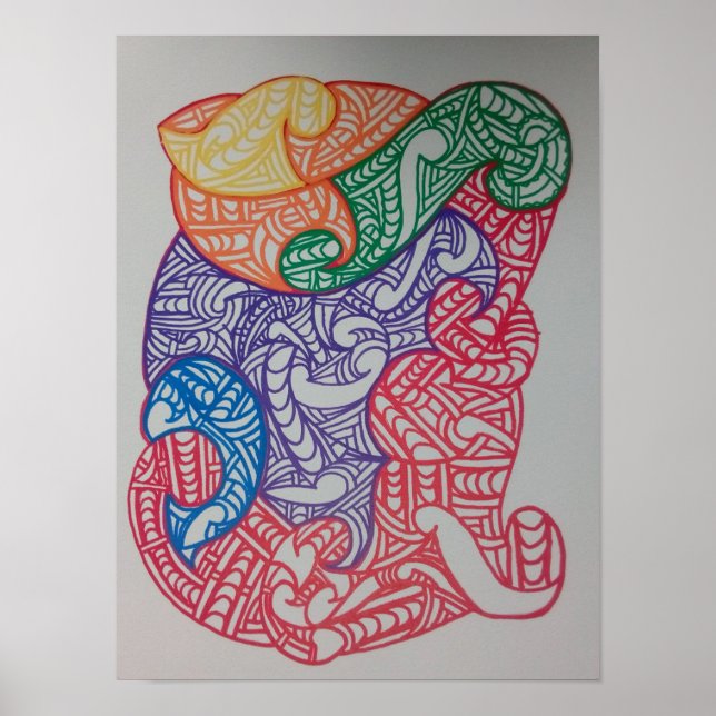 Affiche Aroha Mai, design by RRW  (Devant)