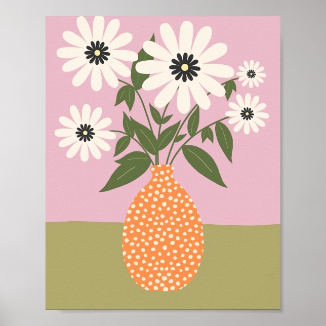 Affiche Arrangement Fleur Dans Le Vase 02 (Devant)