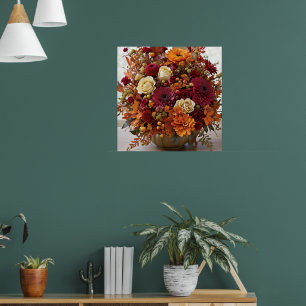 Affiche Arrangement floral d'automne
