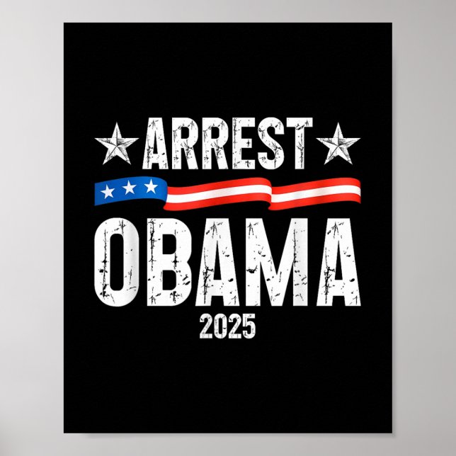 Affiche Arrestation d'Obama 2025 _2 (Devant)