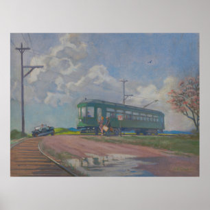 Affiche Arrêt interurbain - Kulhanek Historic Rail Art