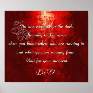 Affiche Arrête de courir !