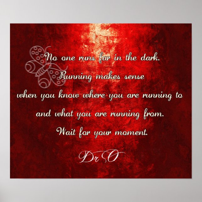 Affiche Arrête de courir ! (Devant)