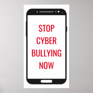 Affiche Arrêter la cyberintimidation