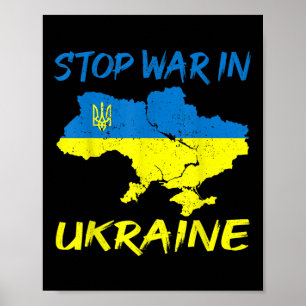 Affiche Arrêter La Guerre En Ukraine Arrêter Les Attaques