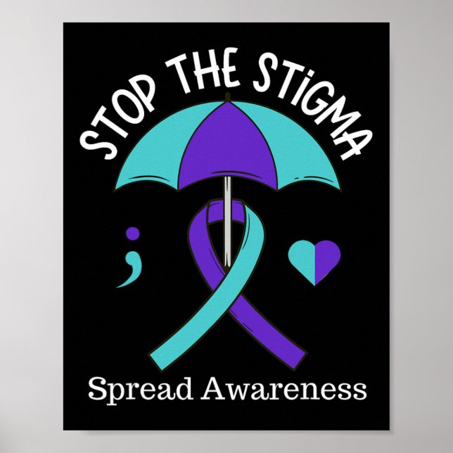 Affiche Arrêter La Stigma Diffuser Le Mois De Sensibilisat (Devant)
