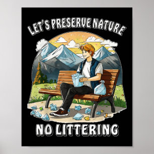 Affiche Arrêter le filtrage de protection de la nature De