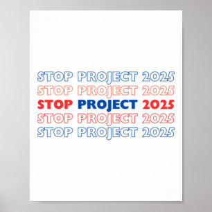 Affiche Arrêter le projet 2025 13