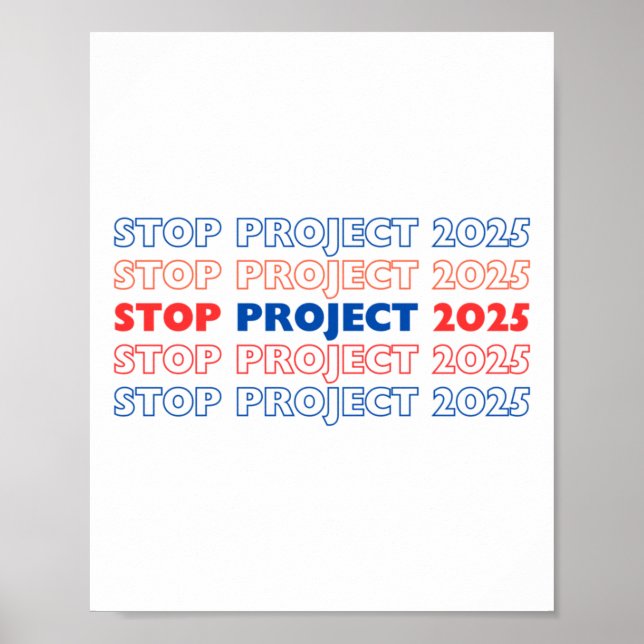 Affiche Arrêter le projet 2025 13 (Devant)