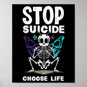 Affiche Arrêter le suicide Choisir la sensibilisation au s