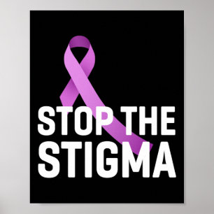 Affiche Arrêter Stigma End Addiction Purple Ribbon Award