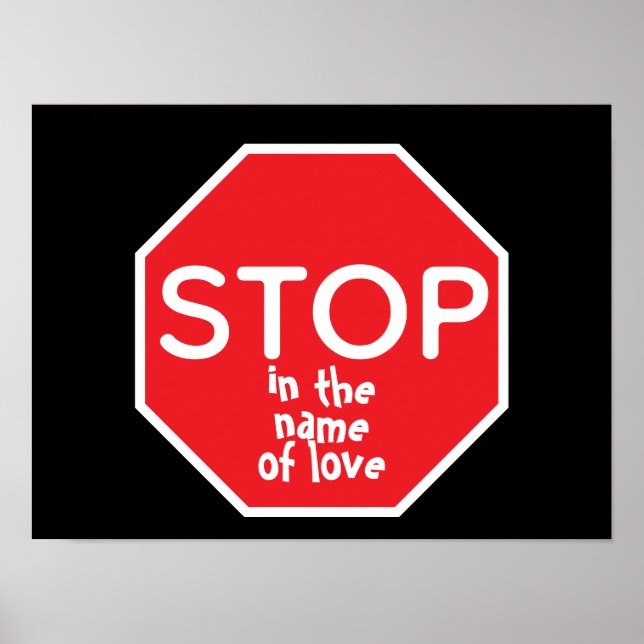 Affiche ARRÊTEZ au nom de l'amour (Devant)