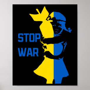 Affiche Arrêtez La Guerre En Ukraine Arrêtez Le Bombardeme