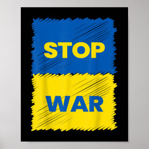 Affiche Arrêtez La Guerre - Sauvez L'Ukraine - Arrêtez La 
