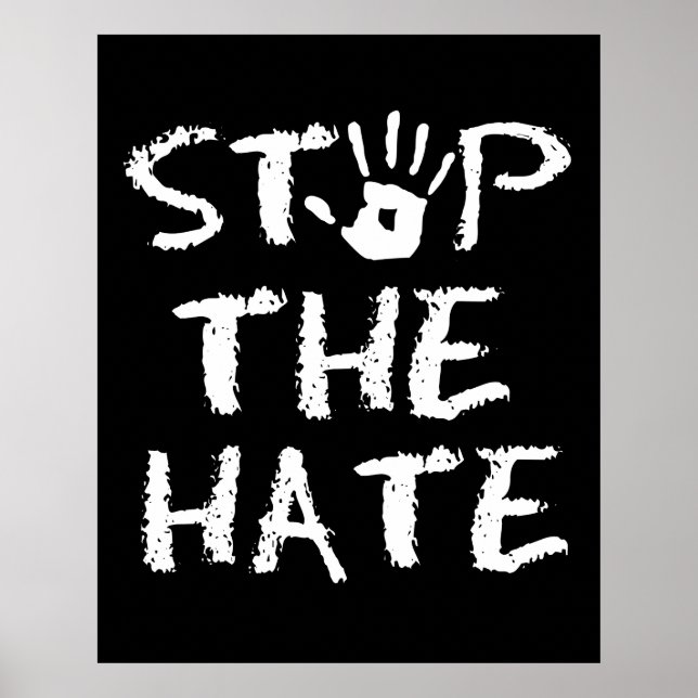 Affiche Arrêtez l'antisémitisme, le racisme et la haine, a (Devant)
