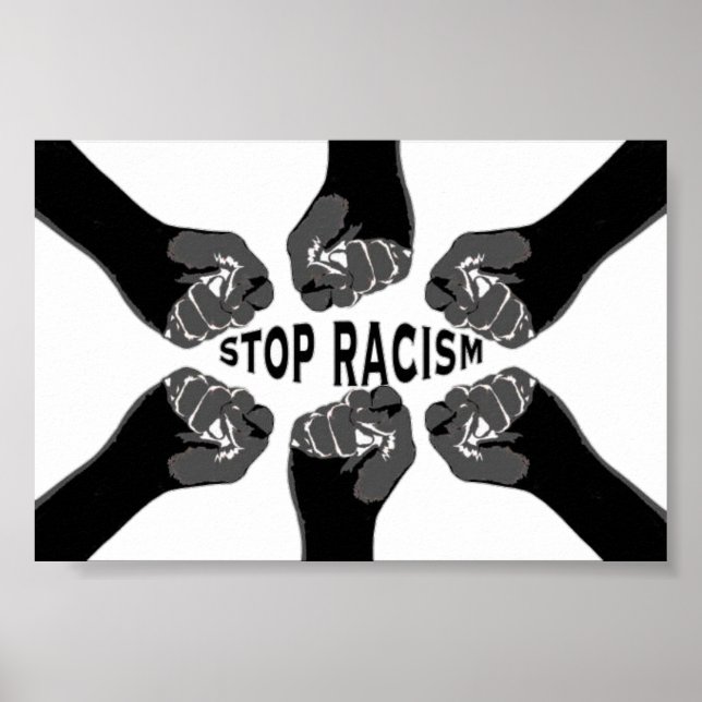 Affiche Arrêtez le racisme (Devant)