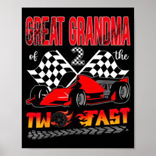 Affiche Arrière-grand-mère du garçon qui fête son 2ème ann