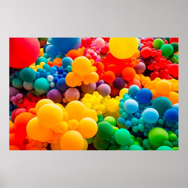 Affiche Arrière - plan abstrait brillant de jumble de arc- (Devant)