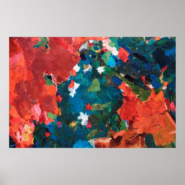 Affiche arrière - plan Abstrait de peinture à l'huile sur  (Devant)