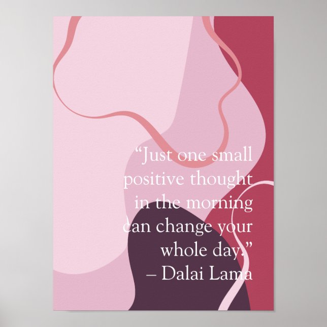 Affiche arrière - plan abstrait inspirateur magenta (Devant)