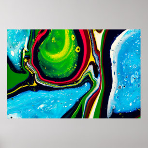 Affiche arrière - plan Abstrait peint à la main, acrylique
