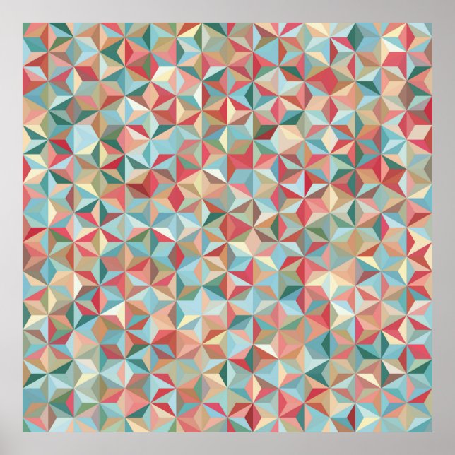 Affiche arrière - plan Abstrait sans soudure composé de pa (Devant)