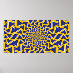 Affiche Arrière - plan bitmap d'illusion de mouvement opti