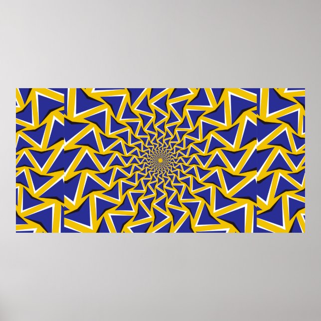 Affiche Arrière - plan bitmap d'illusion de mouvement opti (Devant)