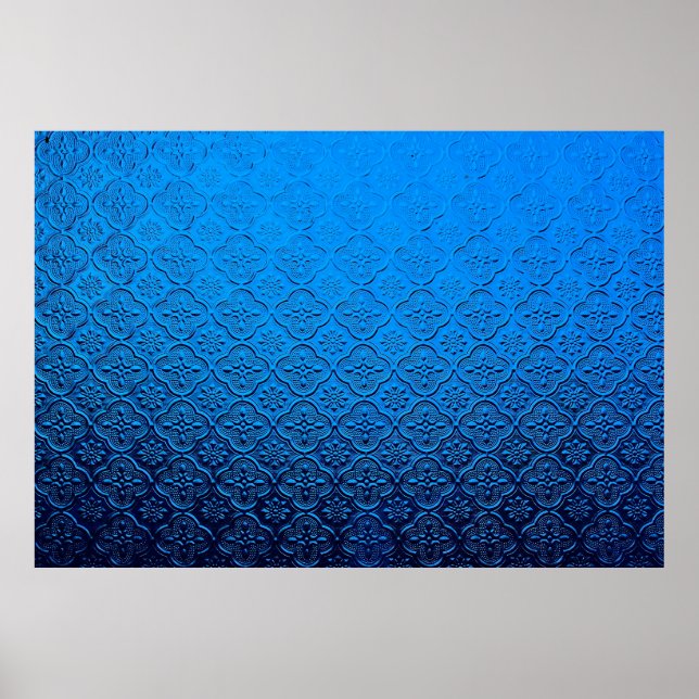 Affiche arrière - plan bleu (Devant)