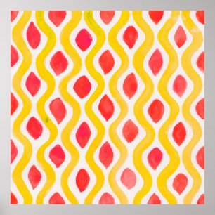 Affiche arrière - plan d'aquarelle Abstrait