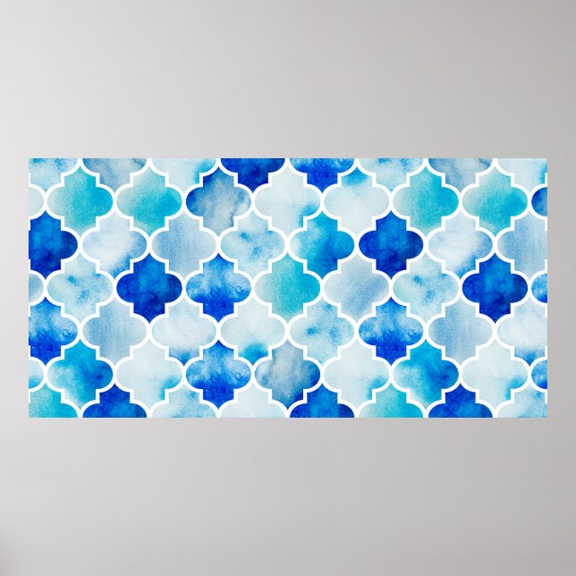 Affiche Arrière - plan d'aquarelle transparente. Belle tou (Devant)