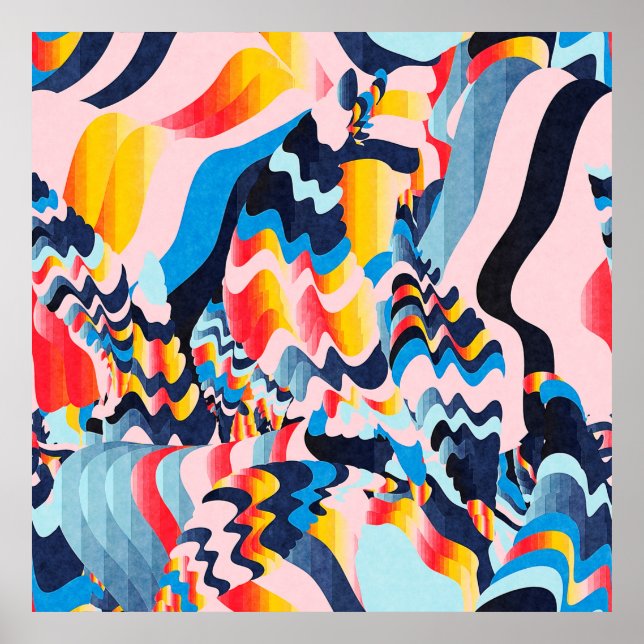 Affiche arrière - plan d'art numérique (Devant)