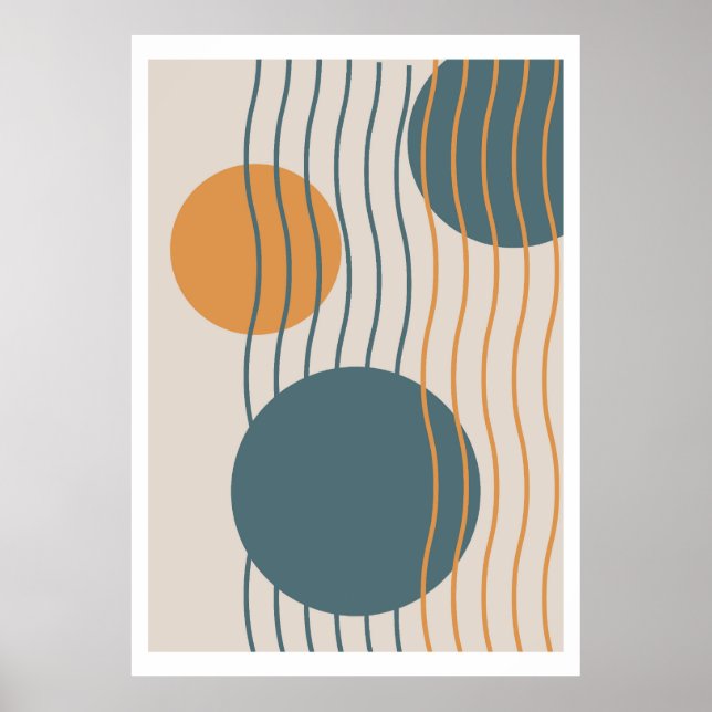 Affiche Arrière - plan de conception du soleil et de la lu (Devant)