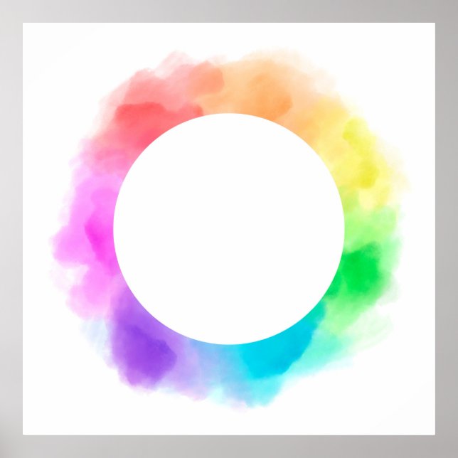 Affiche Arrière - plan de dessin aquarelle (Devant)