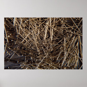 Affiche Arrière - plan de goupille en métal