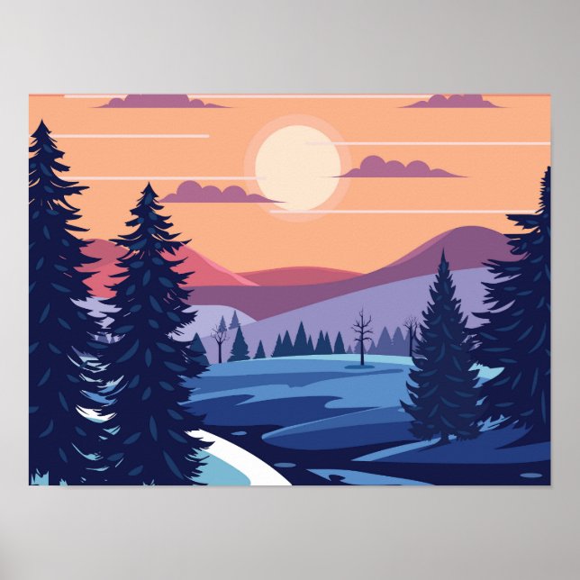 Affiche Arrière - plan de la collection d'hiver (Devant)